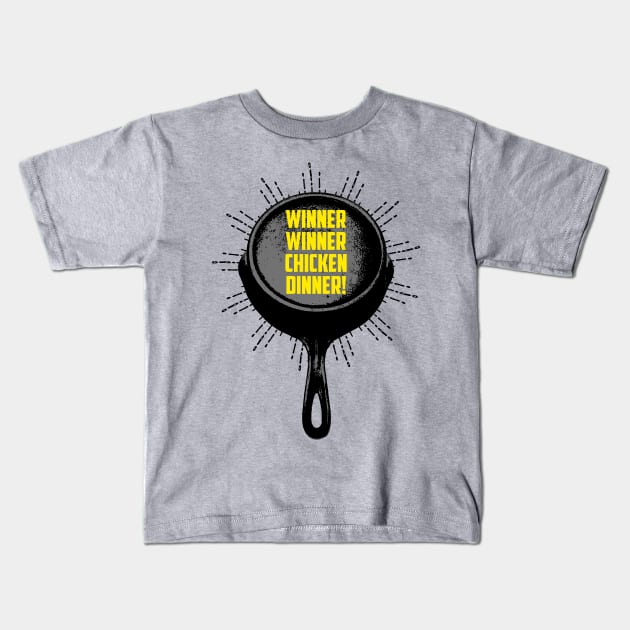 Winner Winner Chicken Dinner - PUBG Kids T-Shirt by dankdesigns